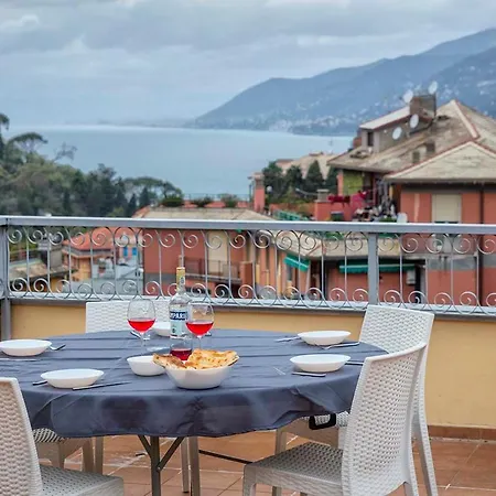 Beautiful House With Lovely Sea View Terrace Appartement Camogli